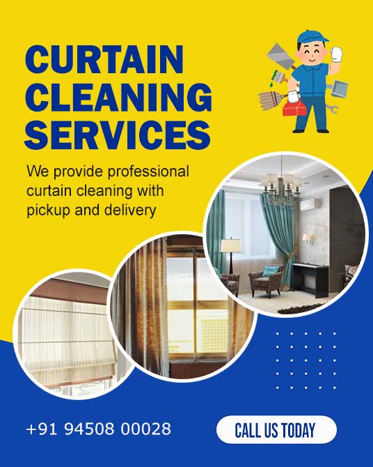 Curtains Cleaning Service in Lucknow, Sitapur, Sidhauli & Nearby Areas